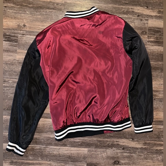 Original Deluxe Men’s black red white Varsity Jacket size XL - Picture 9 of 11